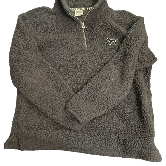 Victoria's Secret Tops - Victoria's Secret Gray Sherpa Hoodie